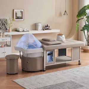 Luxury Salon Furniture Barber Shop Thai Massage Table Head Spa Bed Water Circulation Sap Head Shampoo Bed