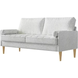 68" Modern Loveseat Sofa - 3-Seater Comfy Couch with Spring Cushions & 700lbs LB for Small Spaces, Living Room/Bedroom Furniture